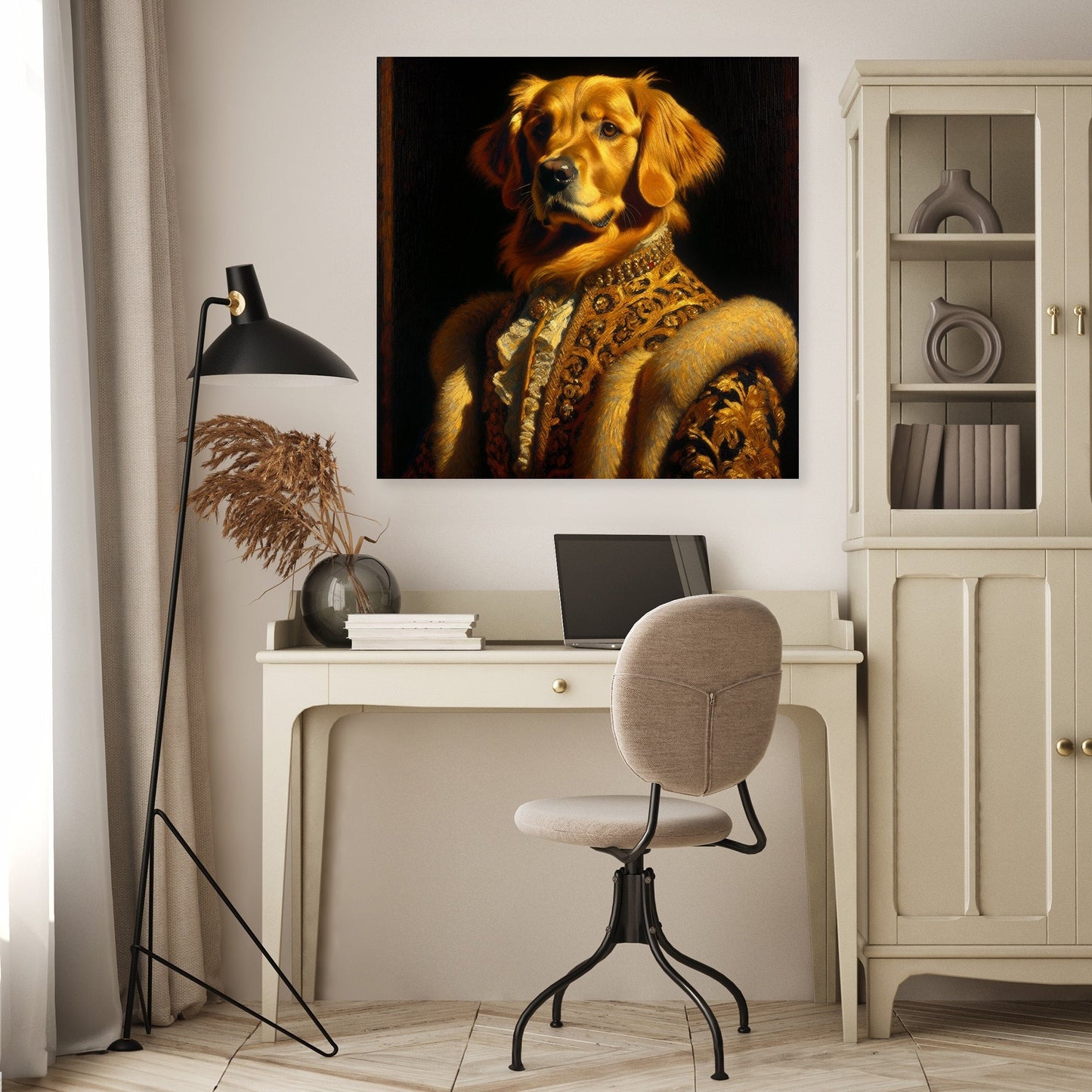 Regal Retriever Reverie Canvas
