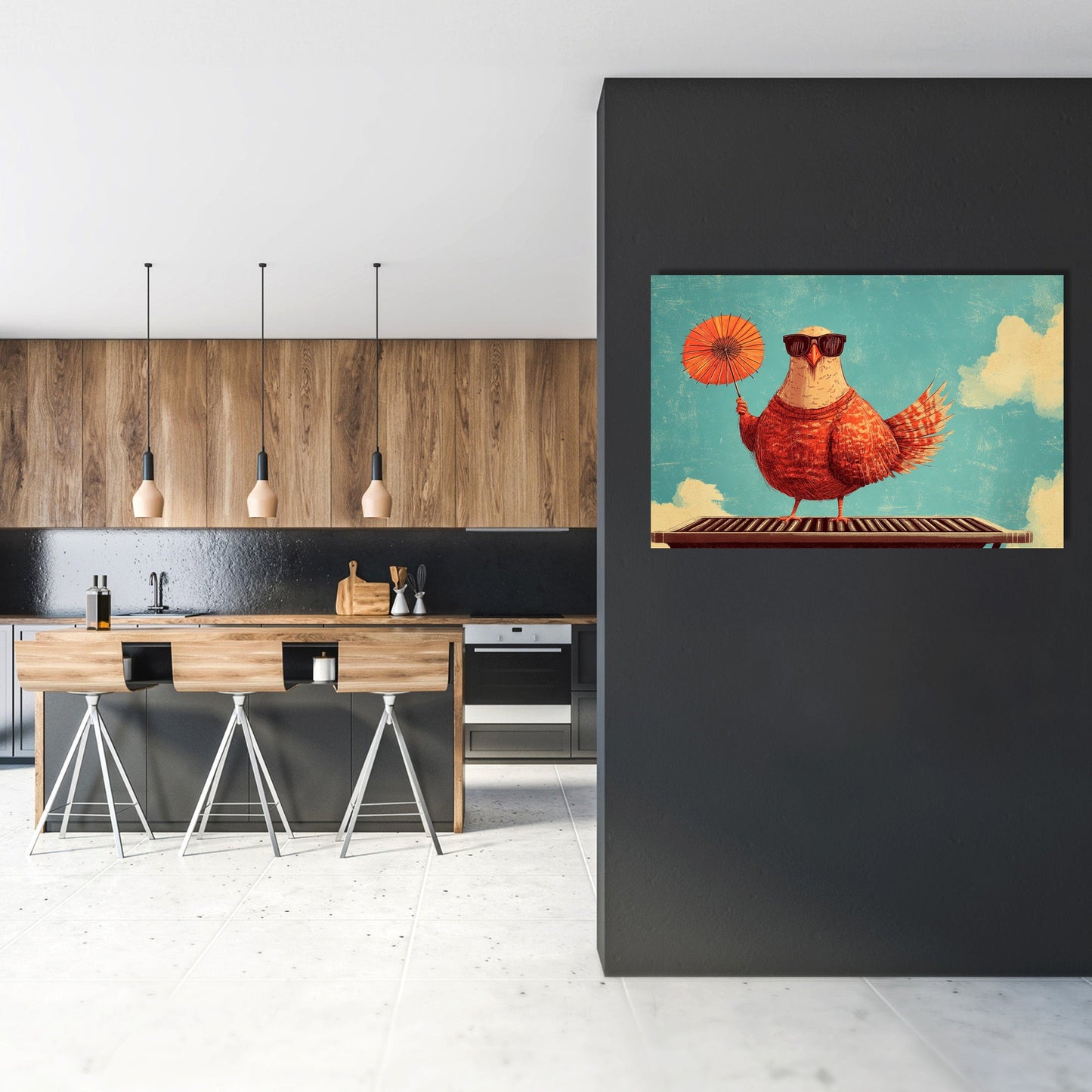 Turkey on the Grill Canvas