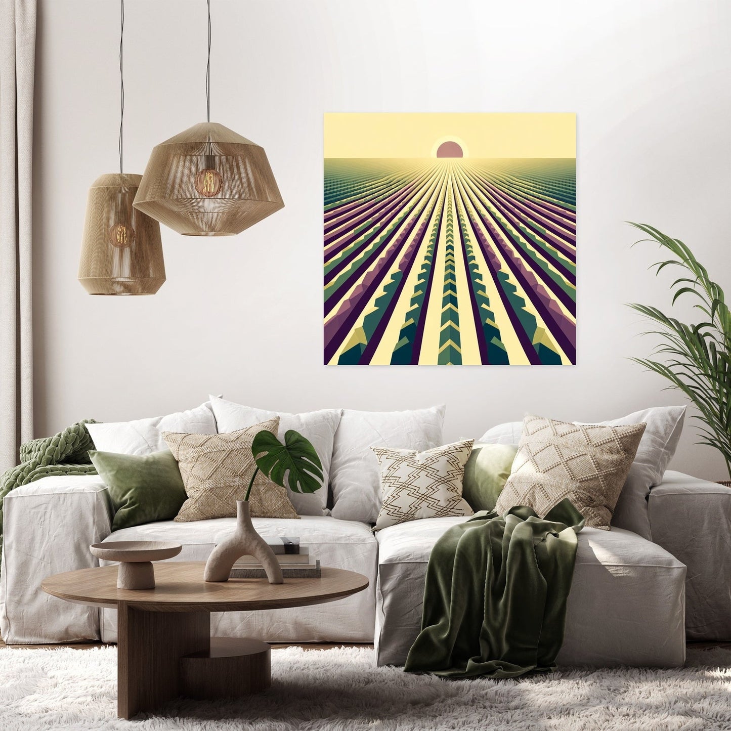 Harvest Geometry Canvas