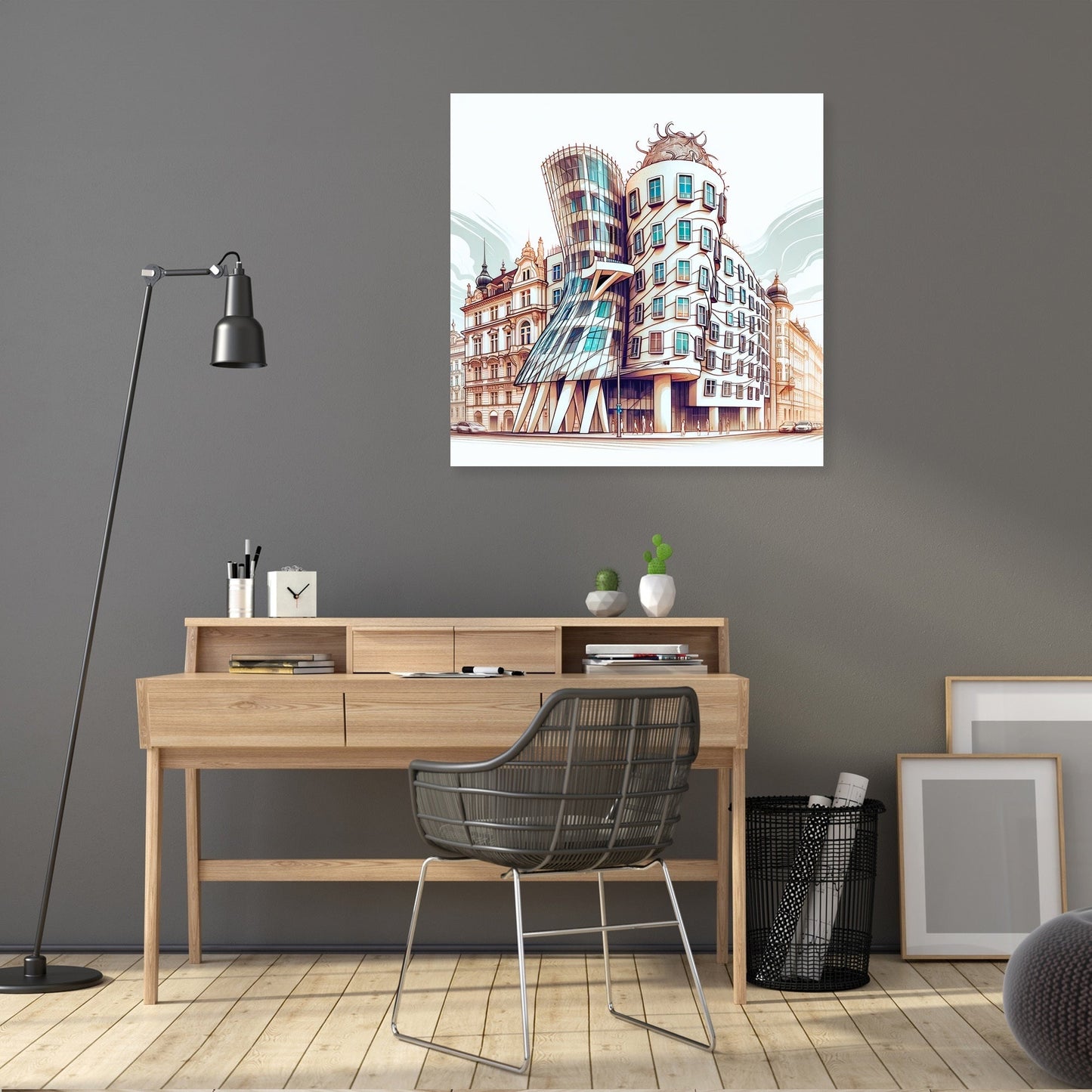 Dancing House Flow Canvas