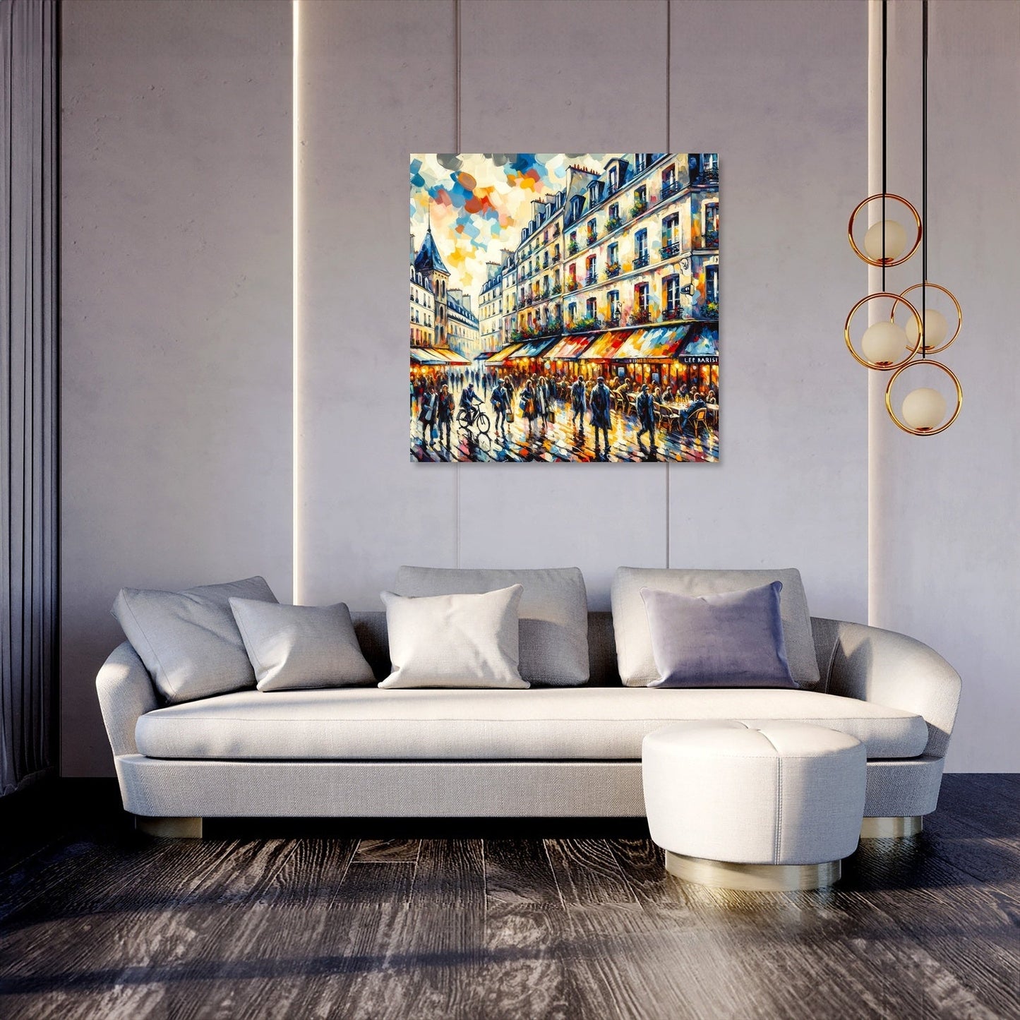 Vibrancy of Paris Le Marais Canvas