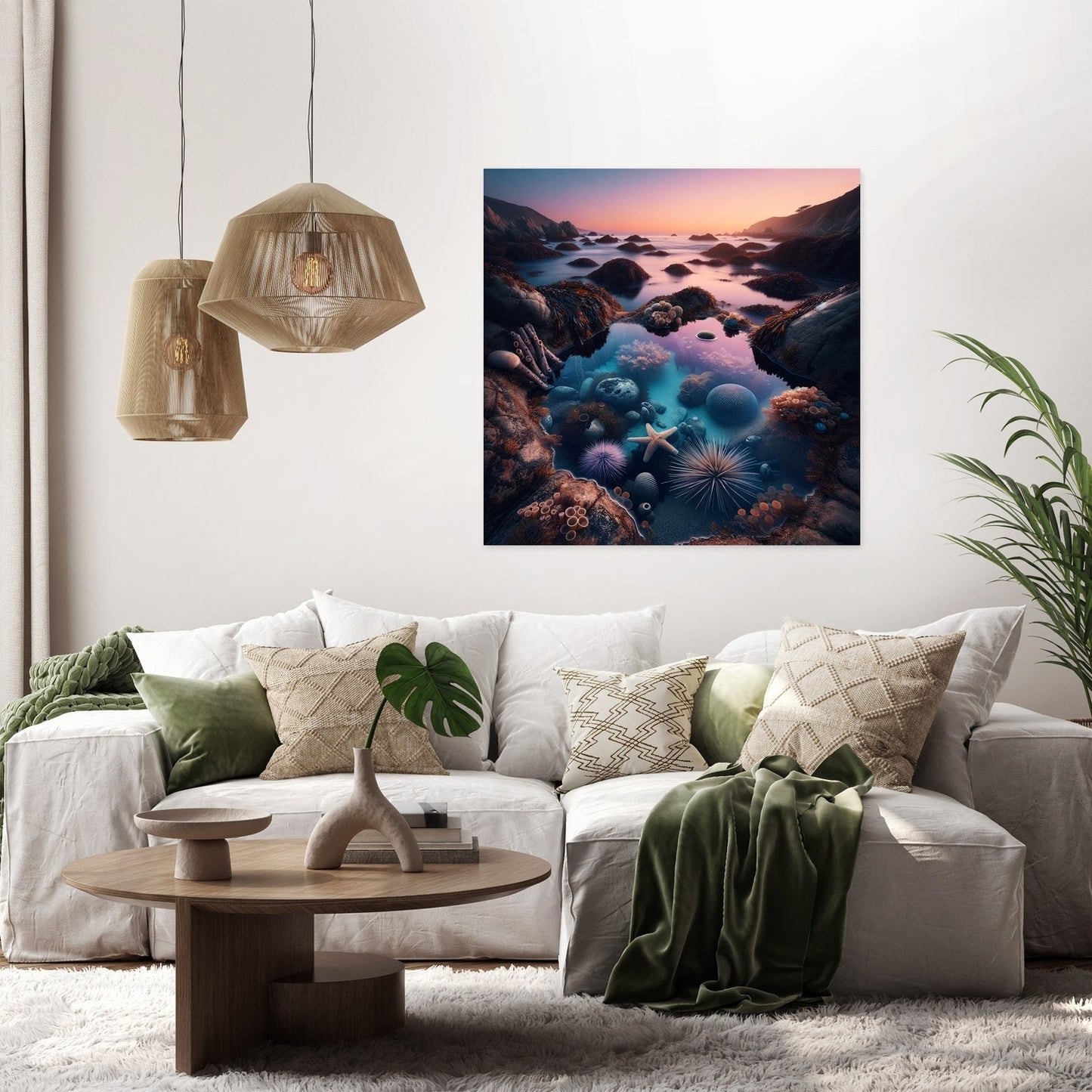 Twilight Shoreline Canvas