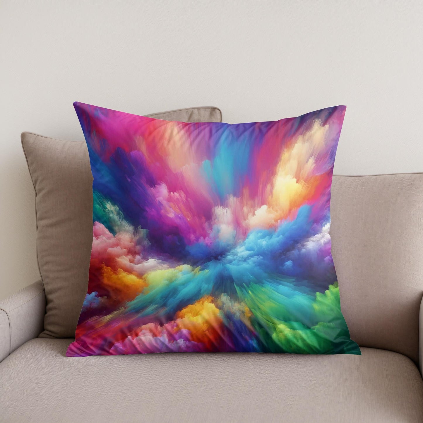 Serene Vibrance Cotton Cushion