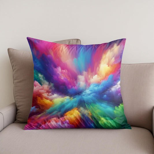 Serene Vibrance Cotton Cushion
