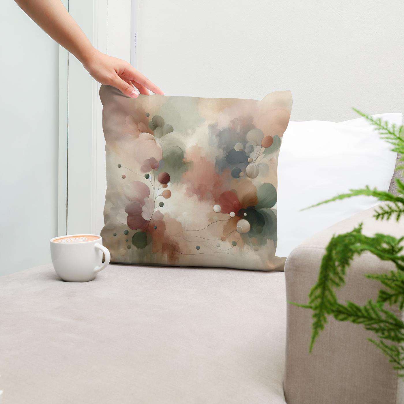 Tranquil Elegance Cotton Cushion