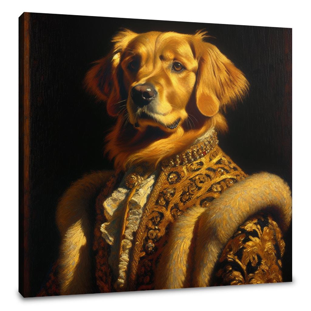 Regal Retriever Reverie Canvas