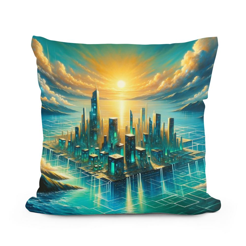 Atlantis Reawakened Cotton Cushion