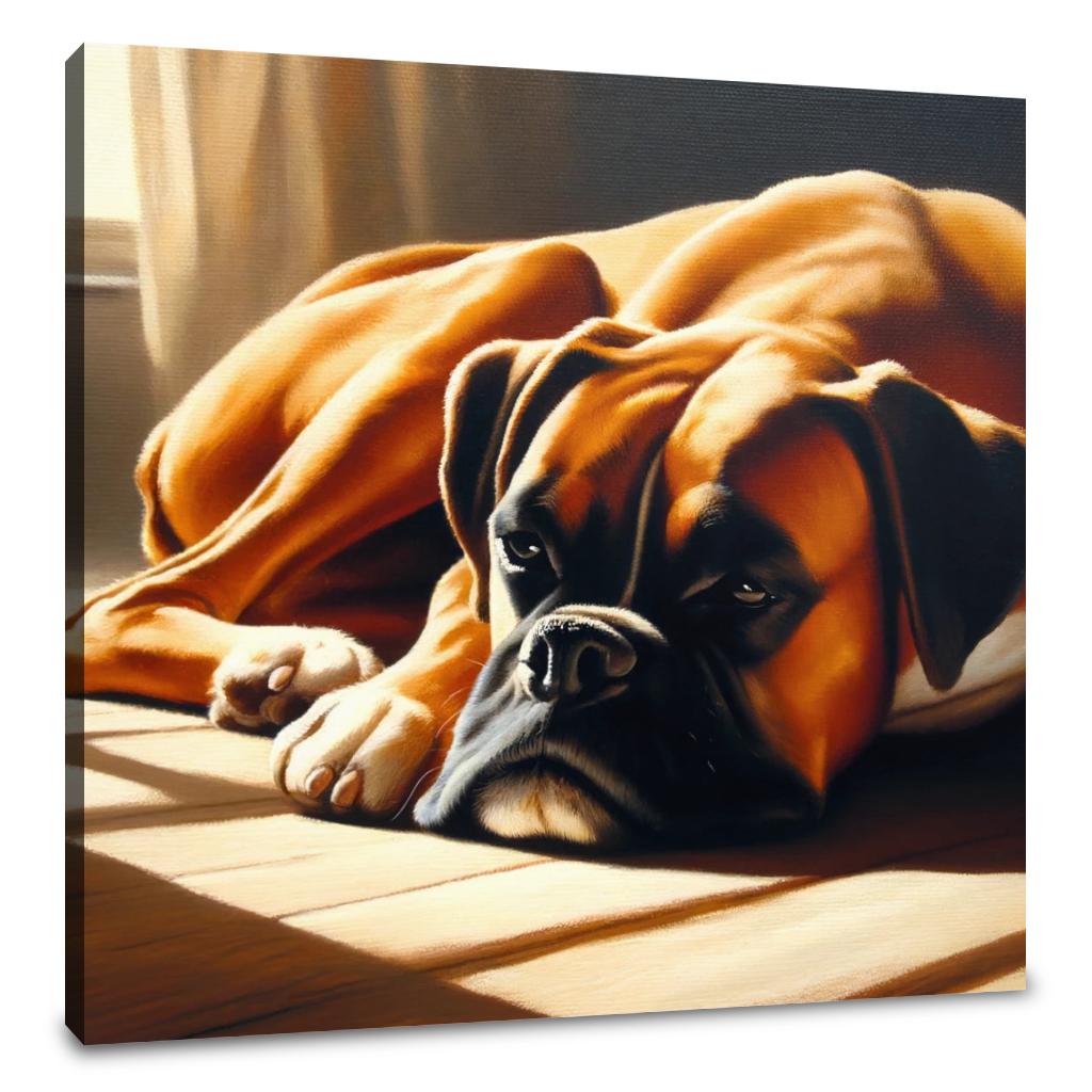 Boxer's Rest Peaceful Afternoon Canvas