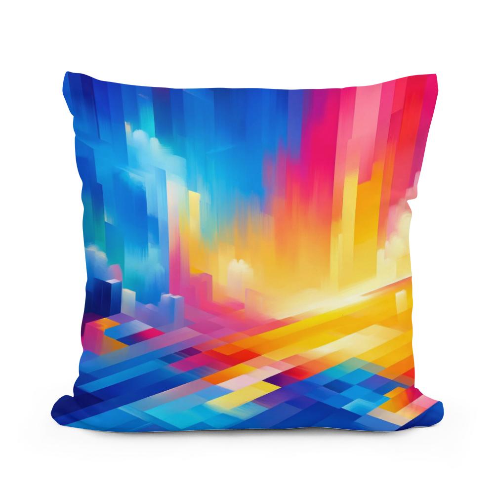 Vibrant Serenity Cotton Cushion
