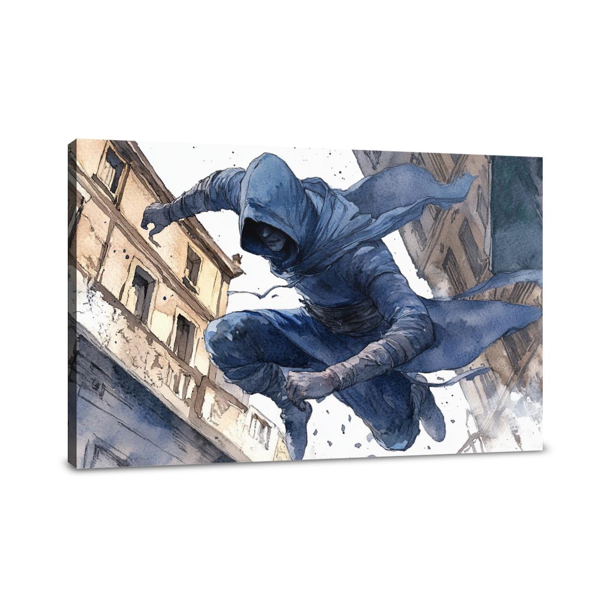Night Chase Assassin Canvas