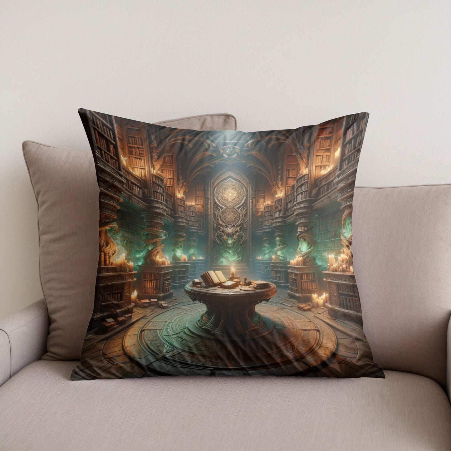 Celestial Radiance Cotton Cushion