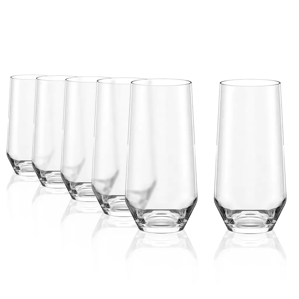 Stolzle Lausitz Quatrophil Highball Glasses - 390ml - Box of 6