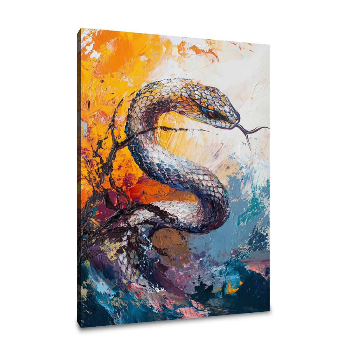 Coiled Snake Canvas