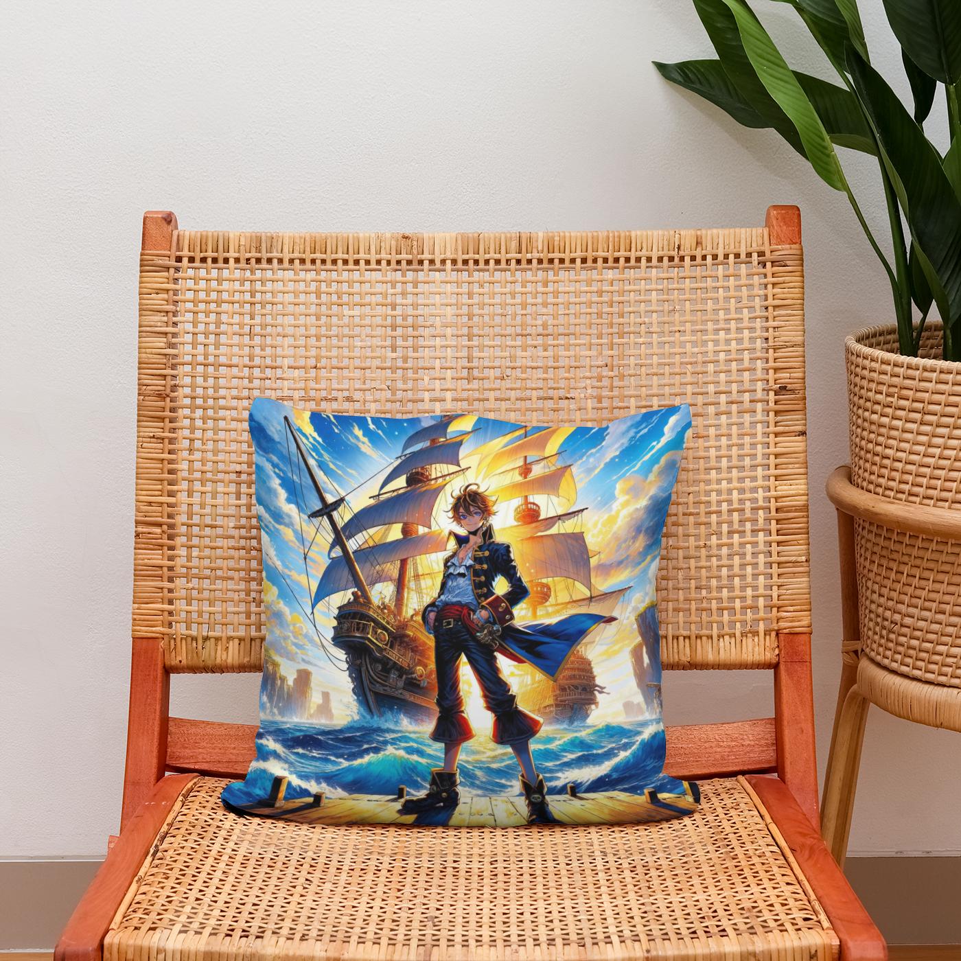 Voyage of the Brave Cotton Cushion