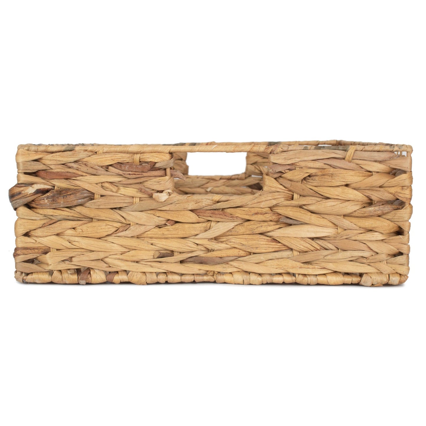 Large Shallow Rectangular Water Hyacinth Storage Tray Basket