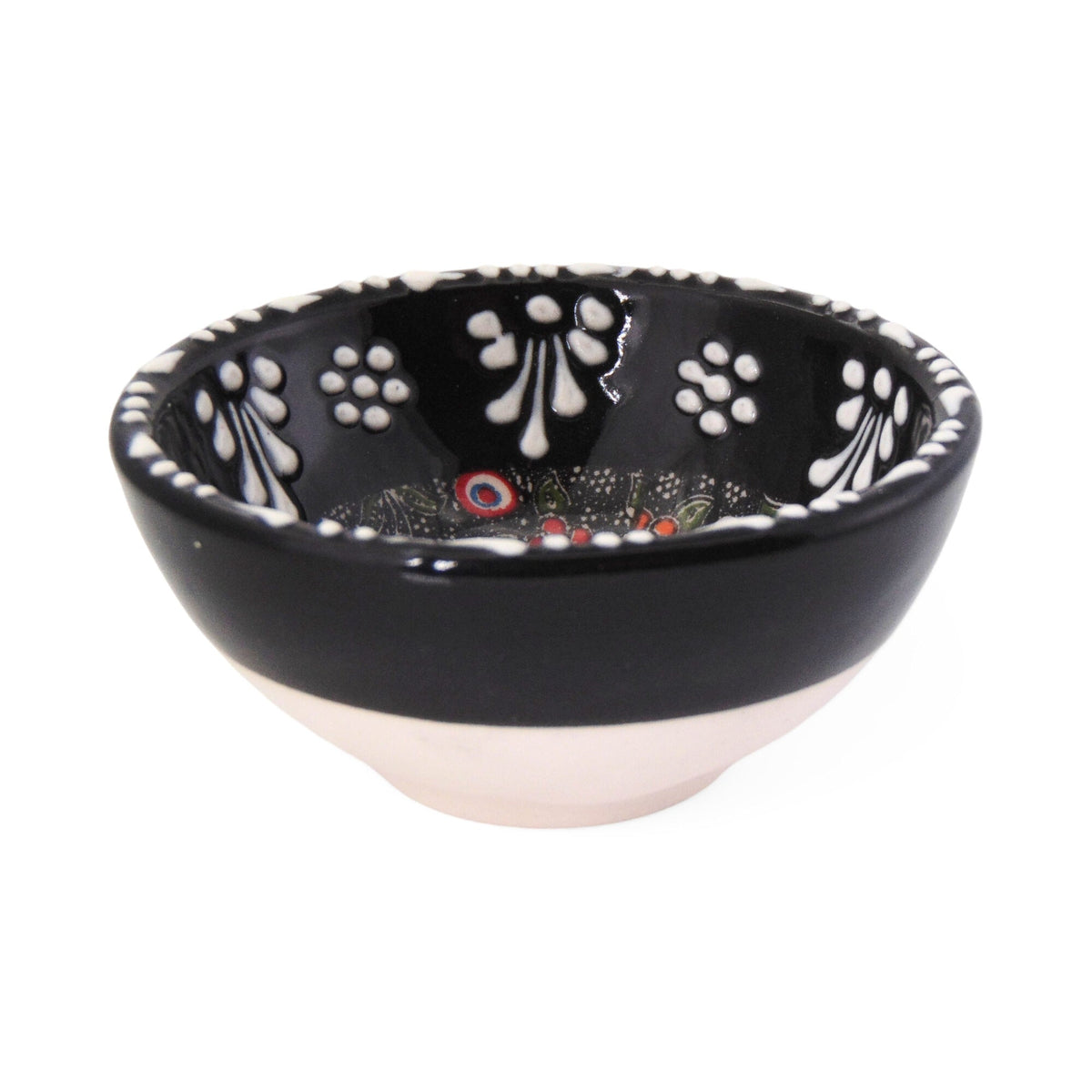 8 cm Handmade Bowl, Tulip Black