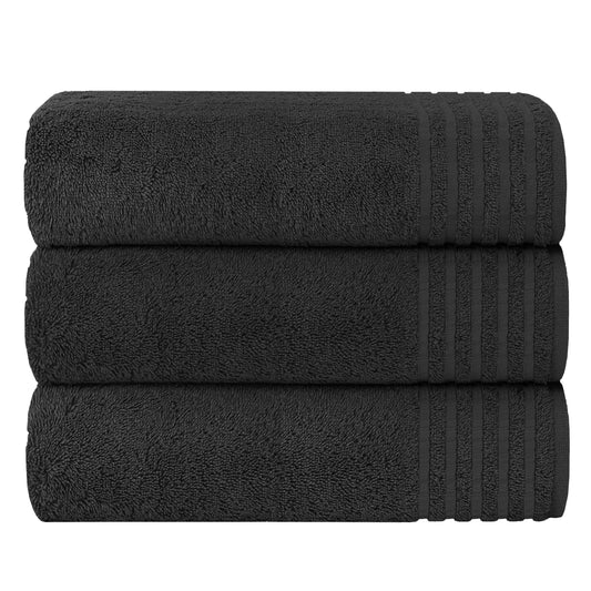 3 Pack Monaco Extra Large Bath Sheets Cotton 500GSM Highly Absorbent Towels Set for Home Gym Beach by OLIVIA ROCCO