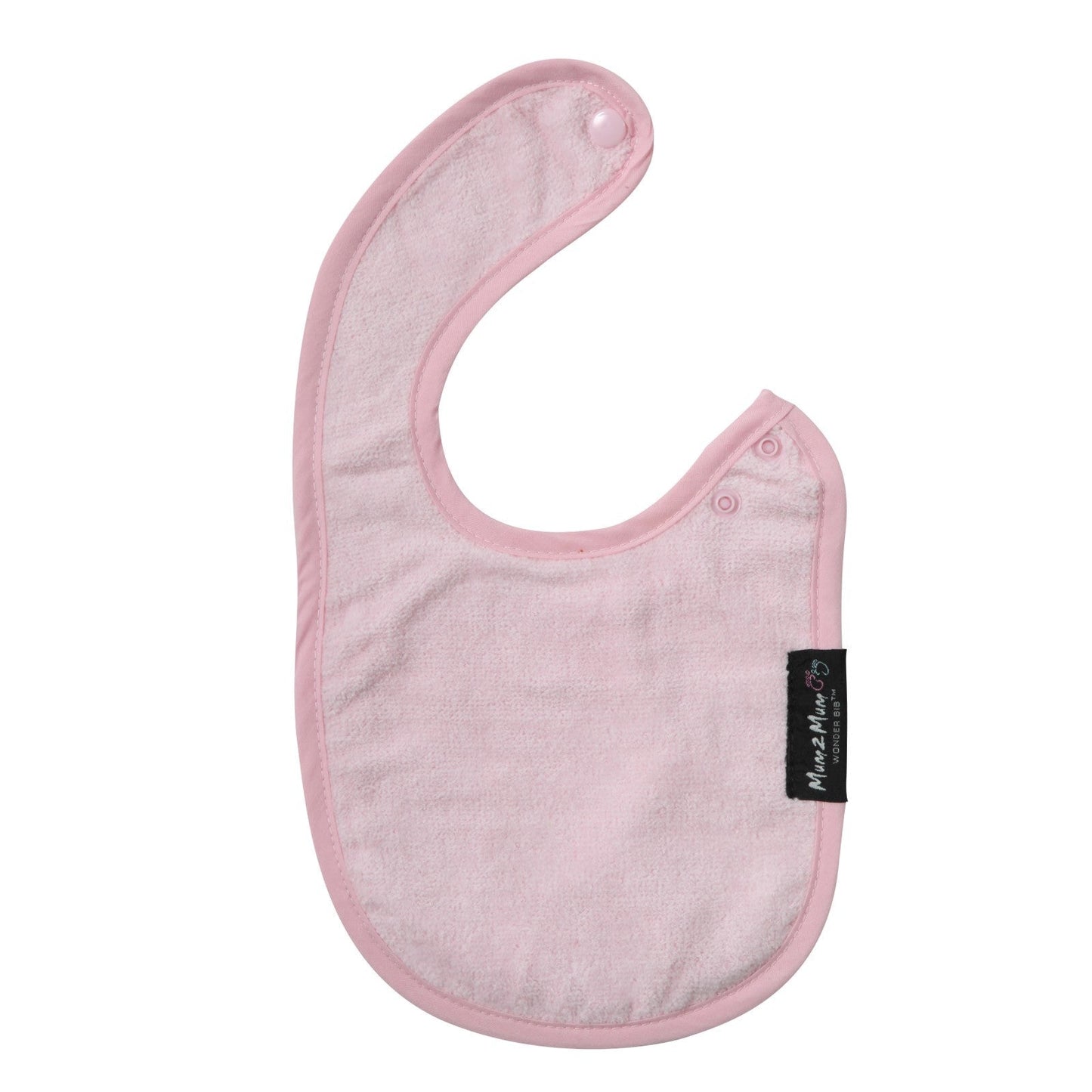 3 PACK - Mum 2 Mum Infant Wonder Bibs - Cerise / Baby Pink / Purple