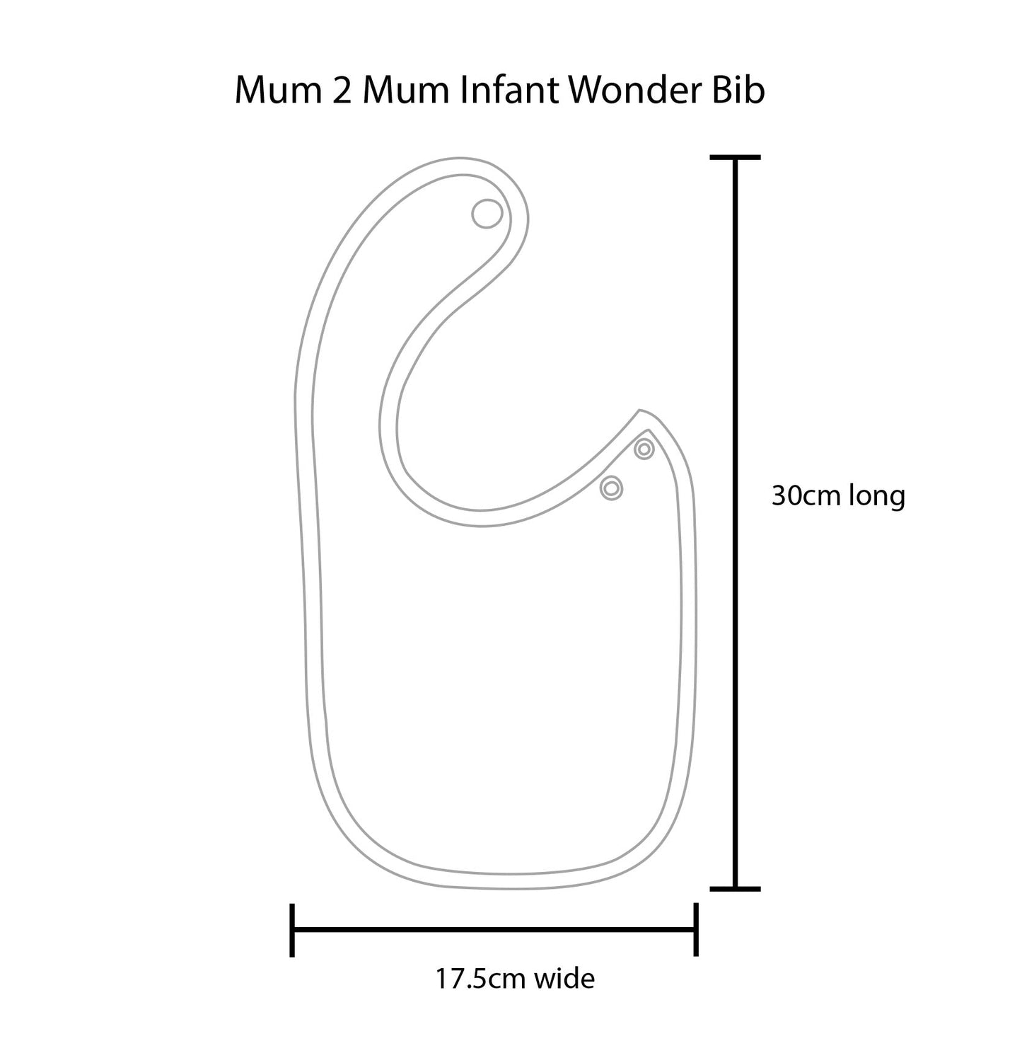 3 PACK - Mum 2 Mum Infant Wonder Bibs - Cerise / Baby Pink / Purple