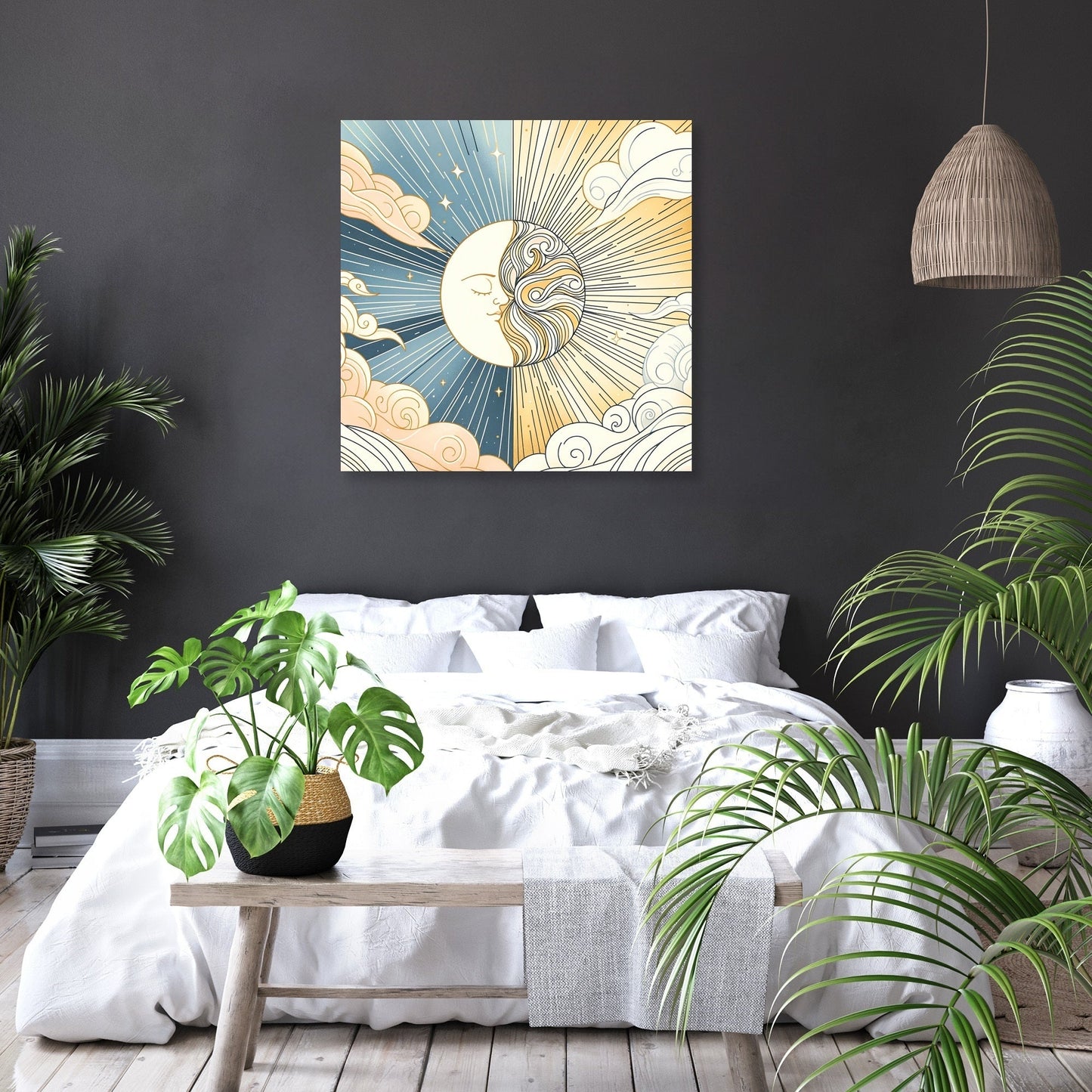 Sun and Moon Symphony Canvas