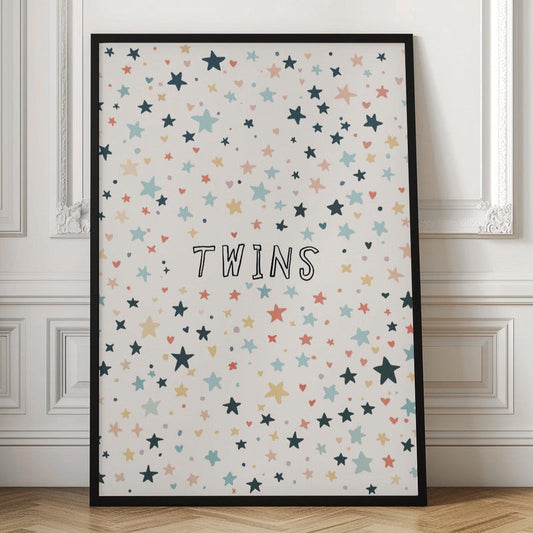 Twins Mini Stars Print