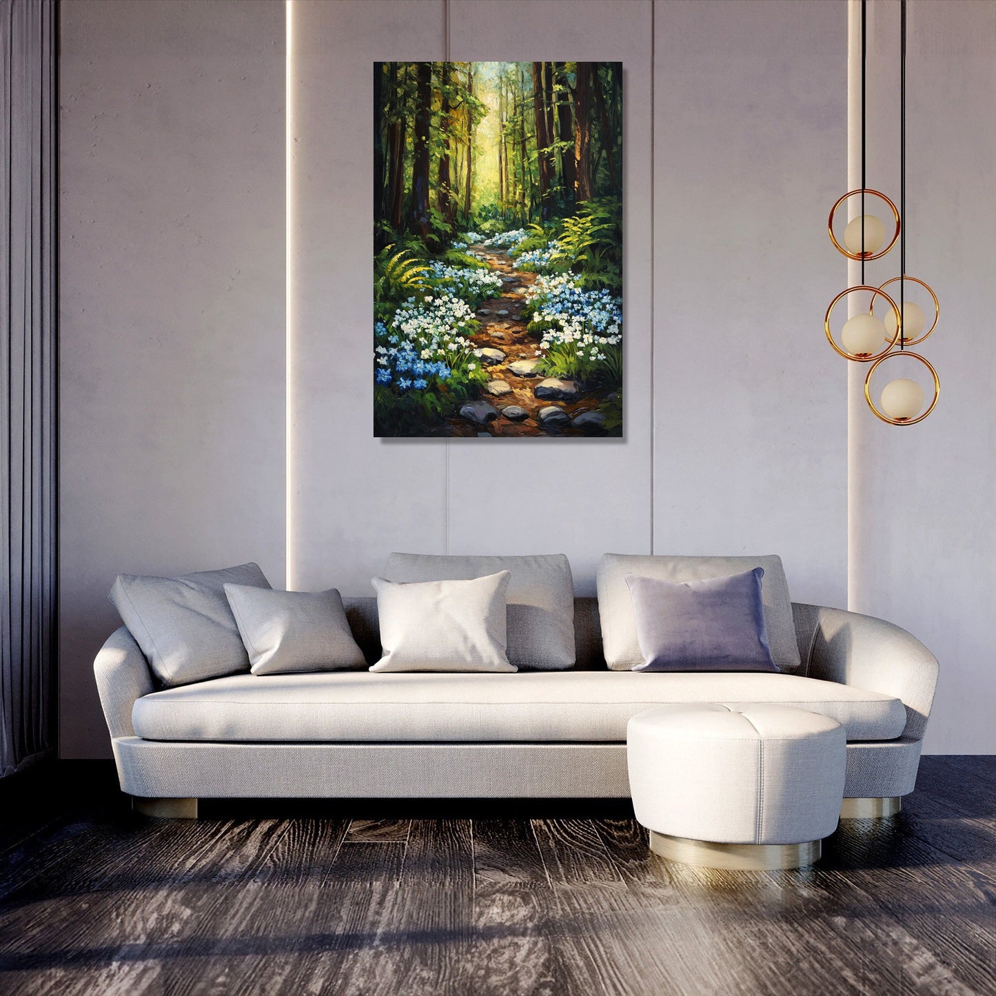 Enchanted Woodland Glade Canvas