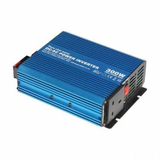 300W 24V Pure Sine Wave Power Inverter 230V AC UK Socket USB Port IPC-300-24