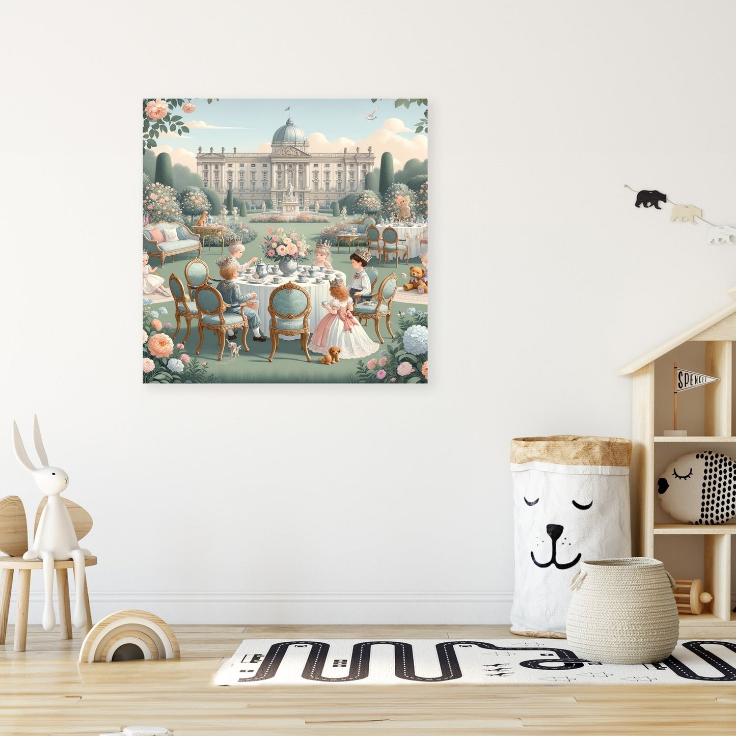 Royal Garden Tea Party Canvas