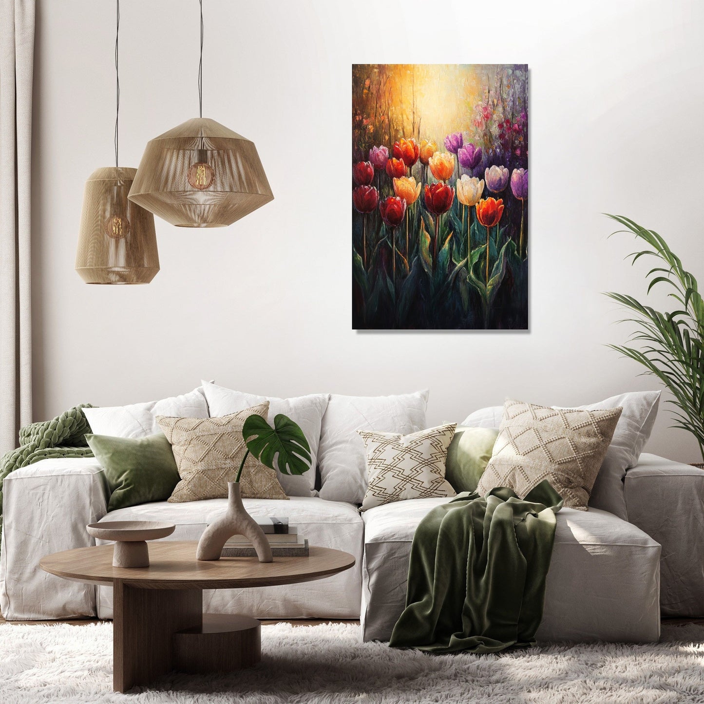 Tulip Serenade Golden Canvas