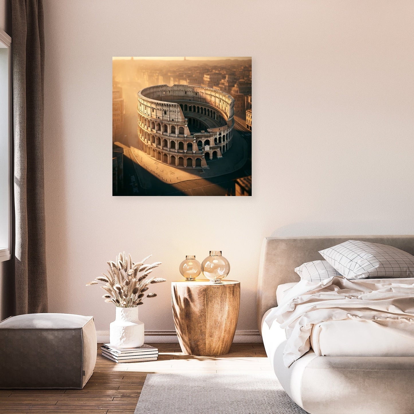 Golden Colosseum Canvas