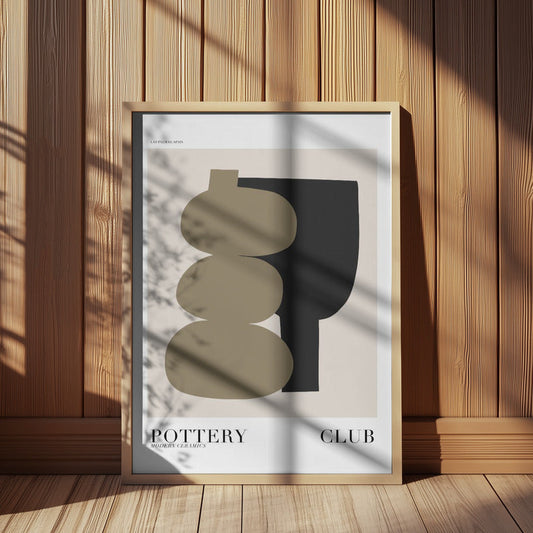 Pottery Club Abstract Print