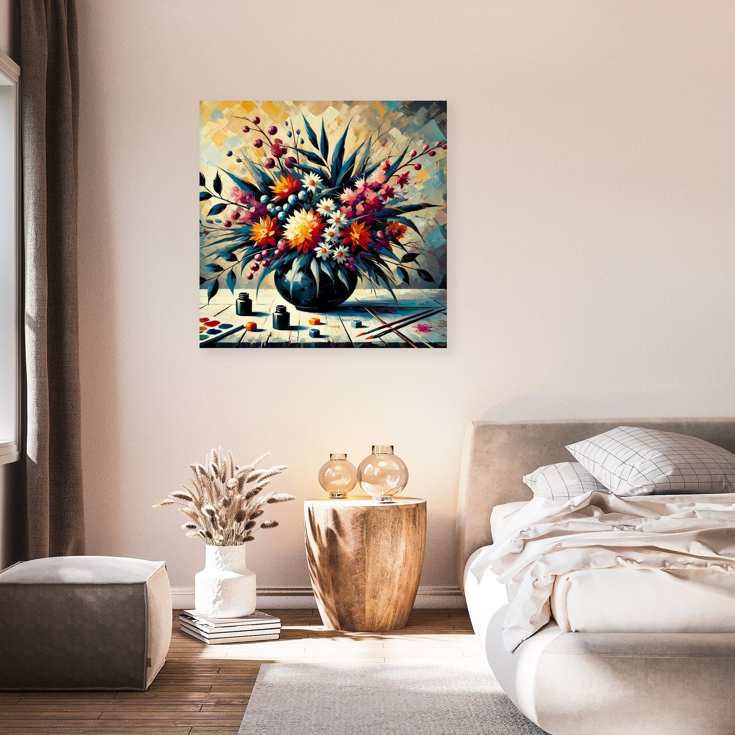 Bold Ikebana Canvas