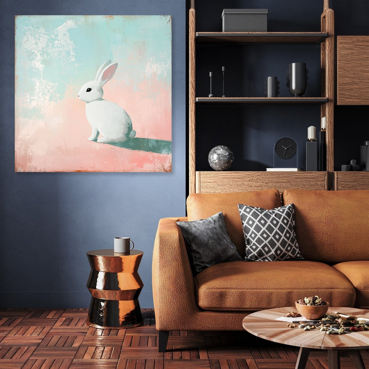 White Rabbit Serenity Canvas