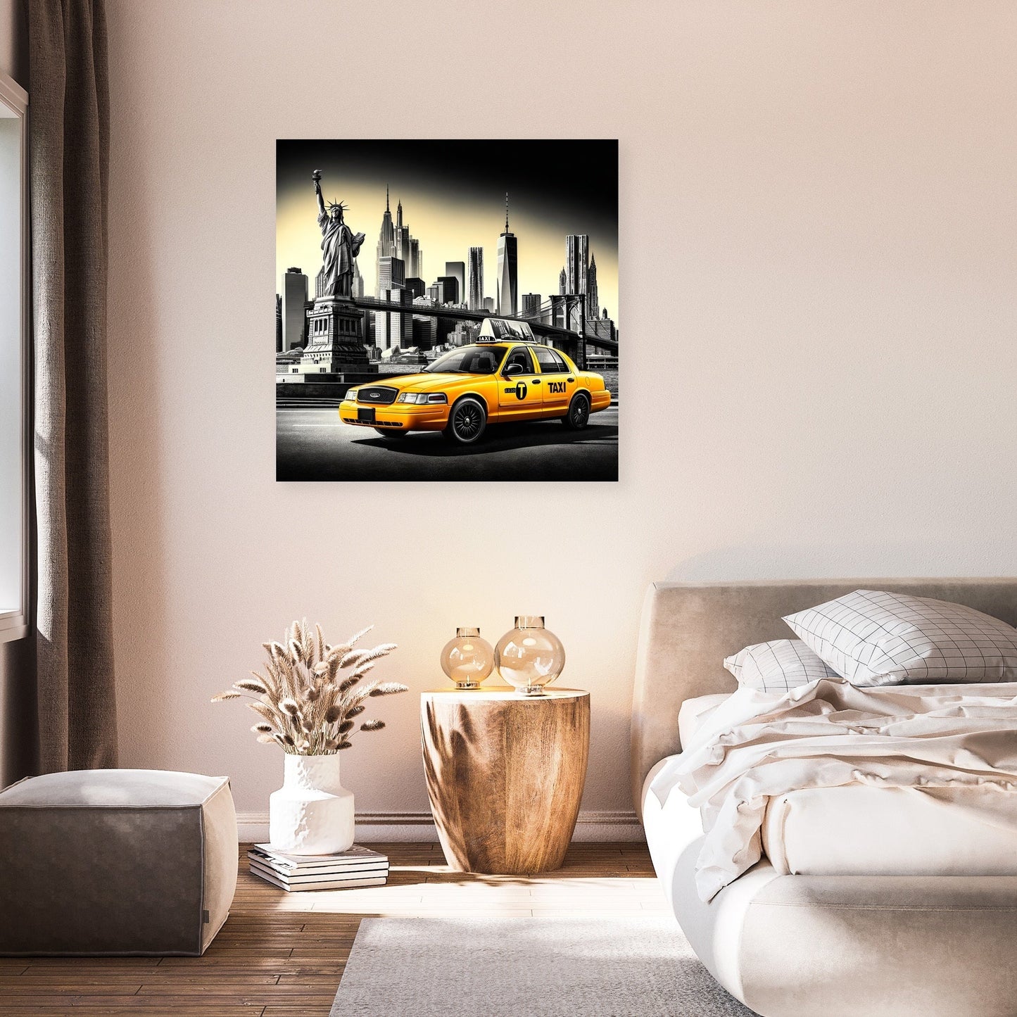 Yellow Cab in NYC Canvas