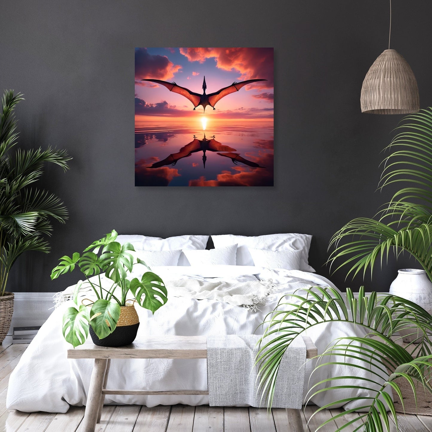 Dawn Flight Pteranodon Canvas