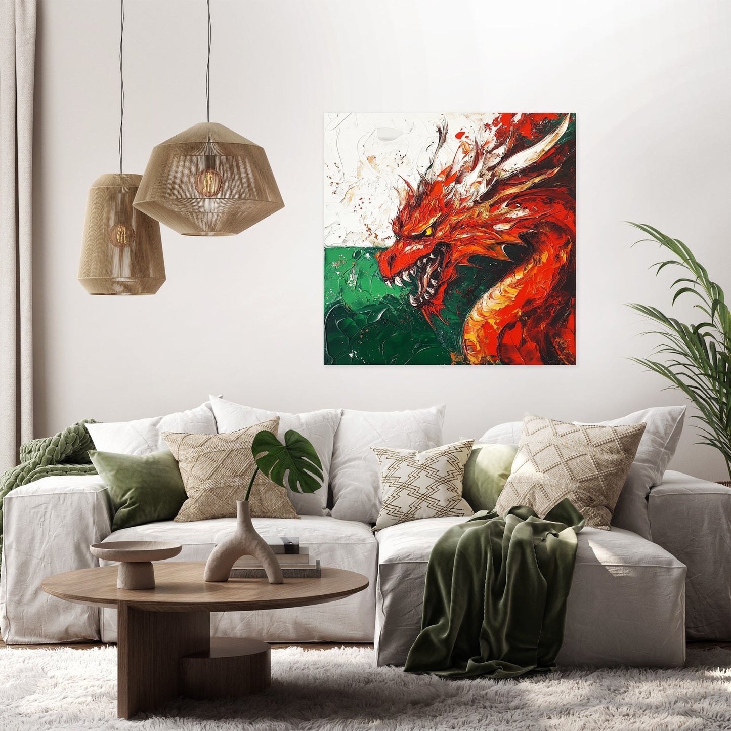 Red Dragon Honour Canvas