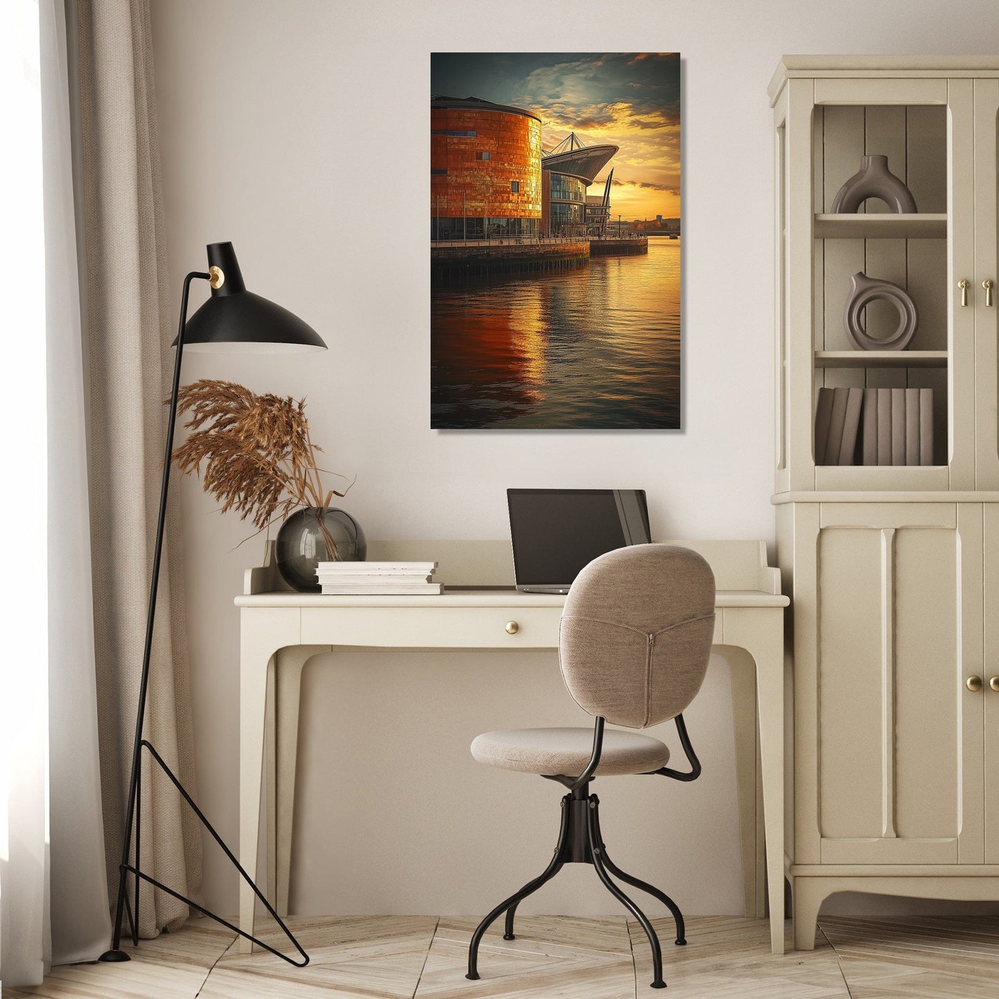 Cardiff Twilight Canvas