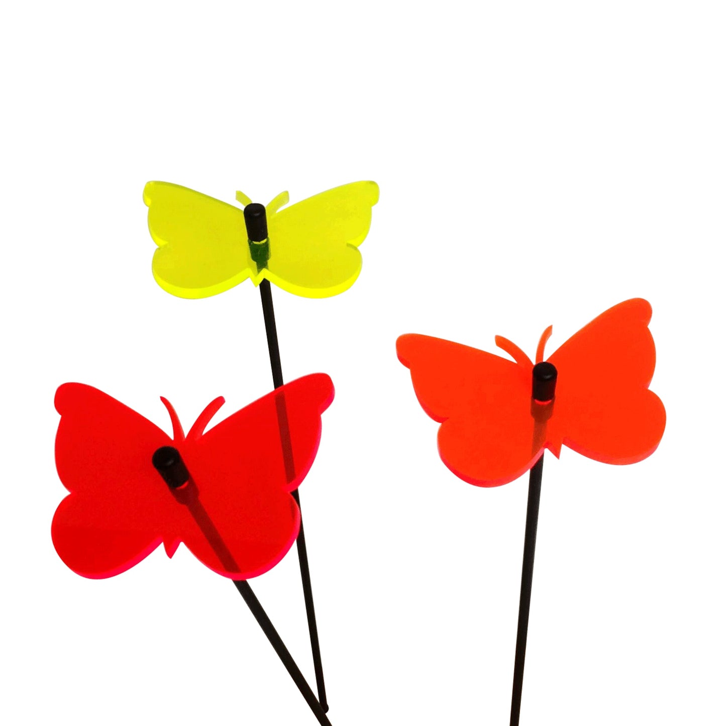 Small Garden Décor Ornaments Set of 3 'Gatekeeper Butterfly'