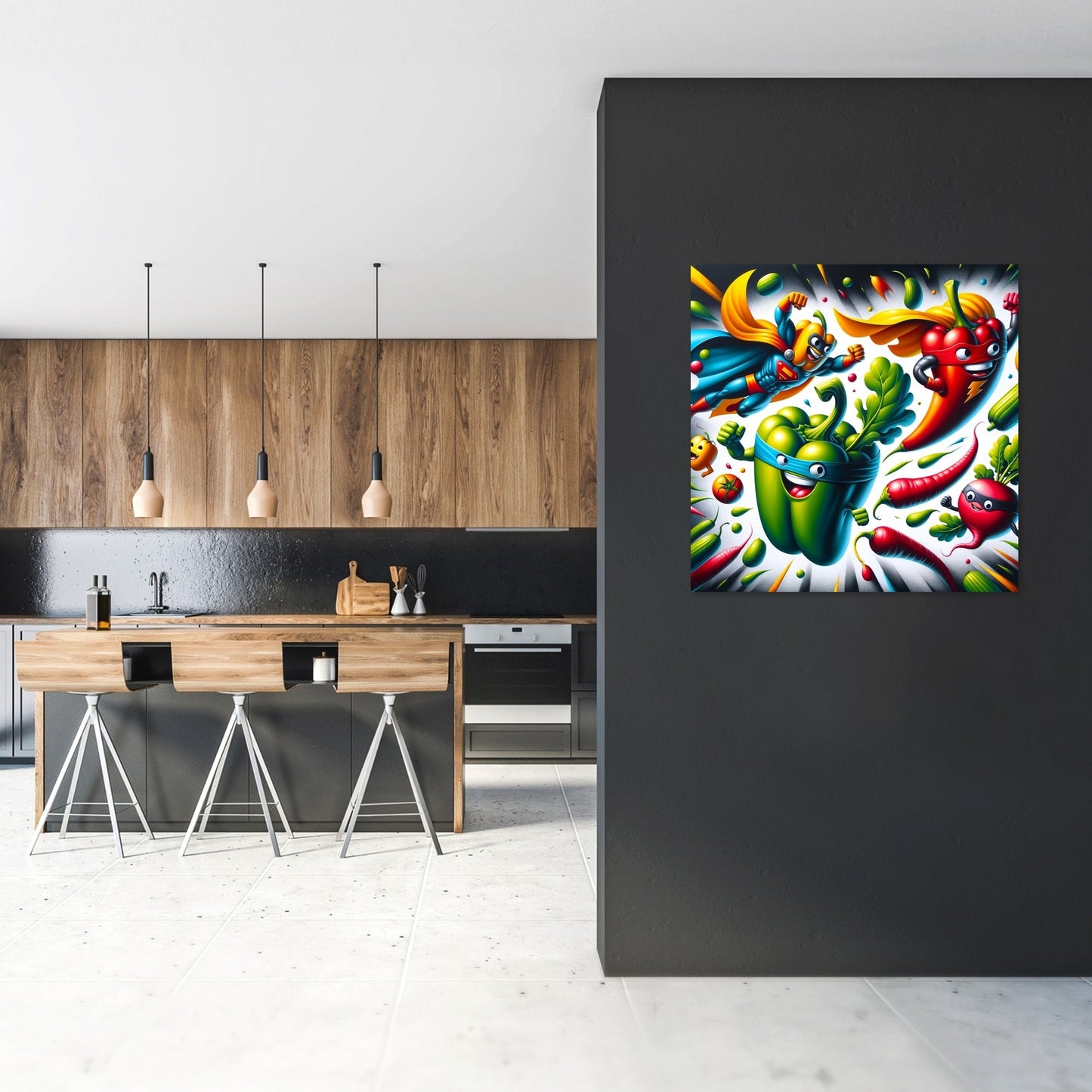 Veggie Villains and Heroes Canvas