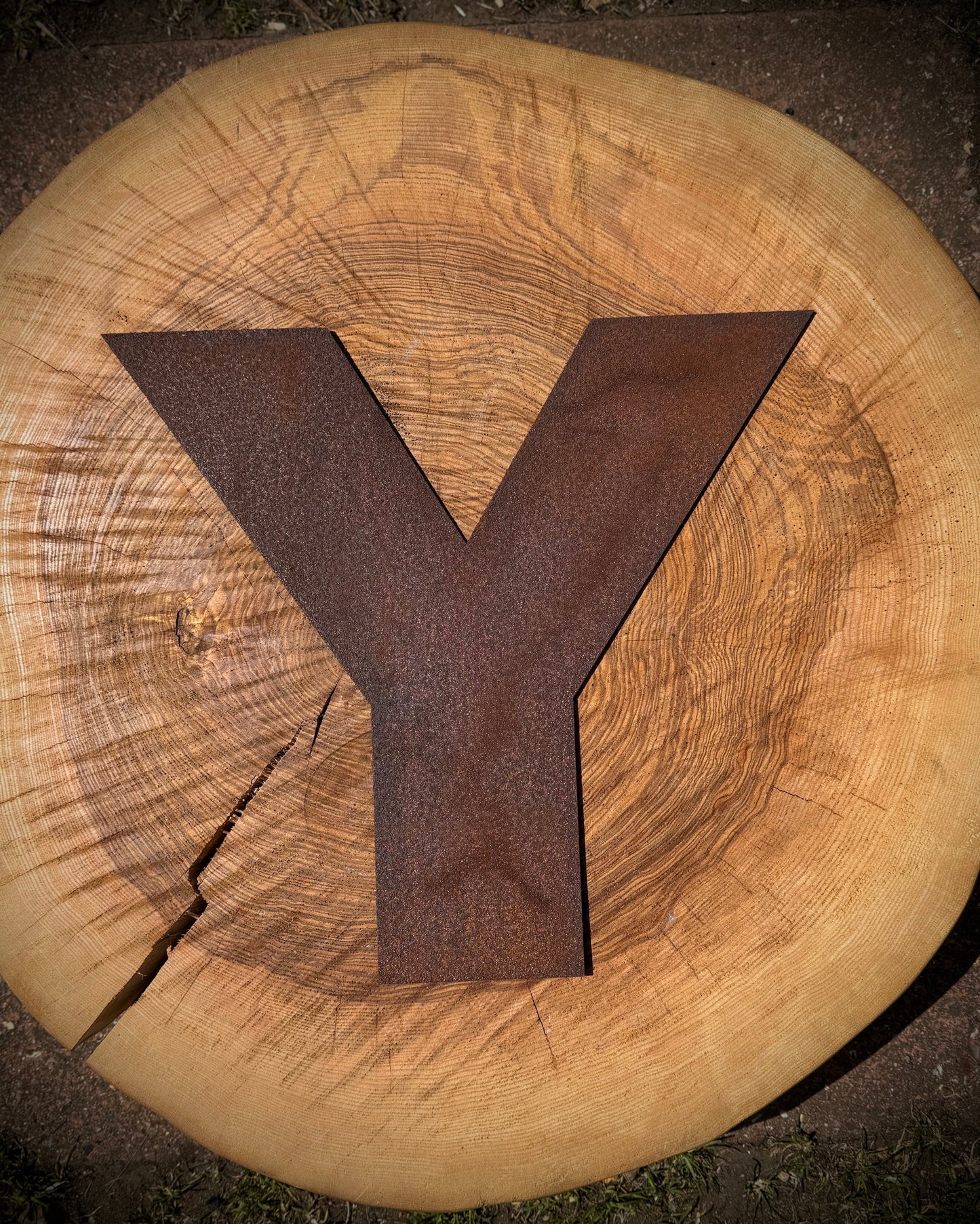 5" Fat Font Rusty Metal Letters A-Z 0-9