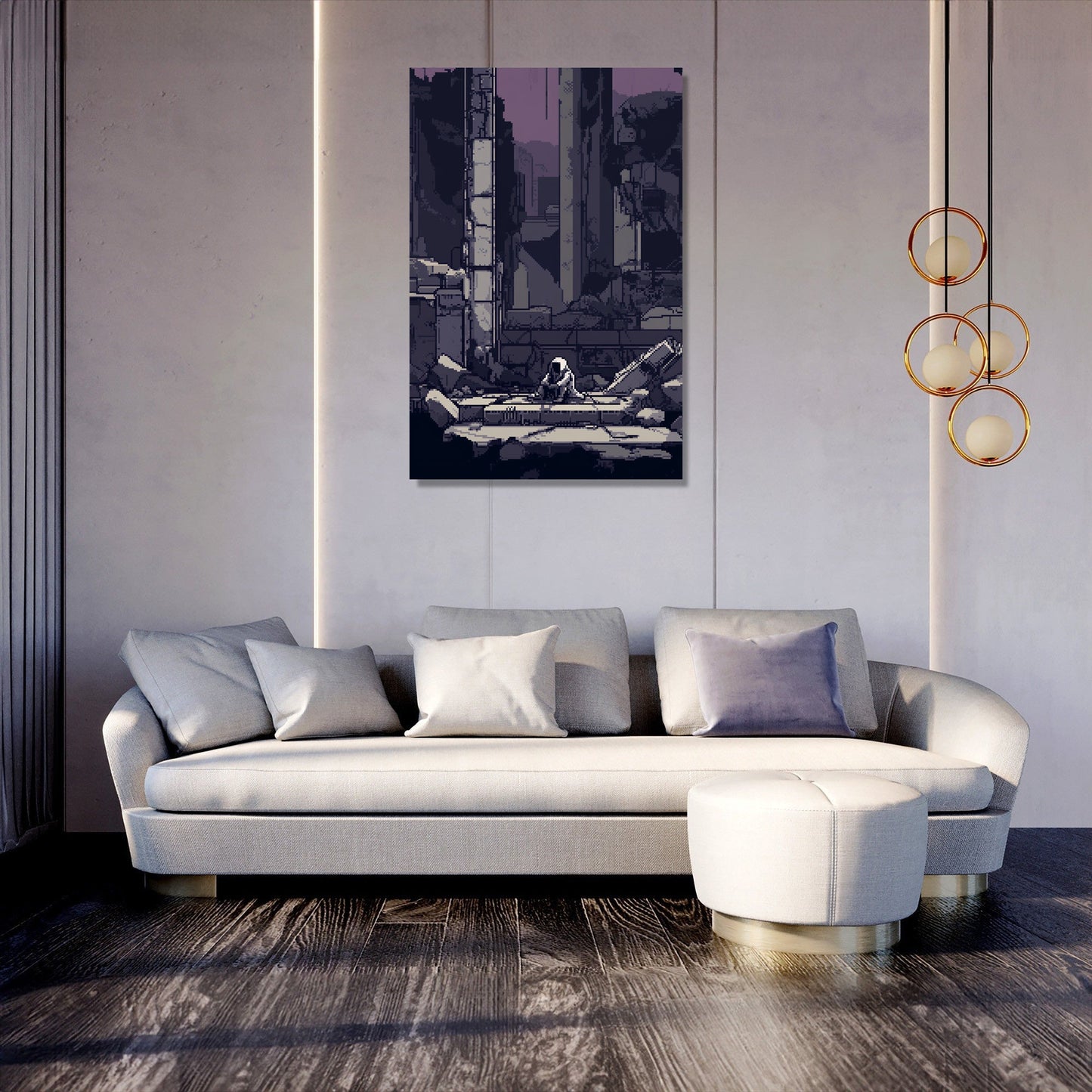 Despair in Ruin Canvas