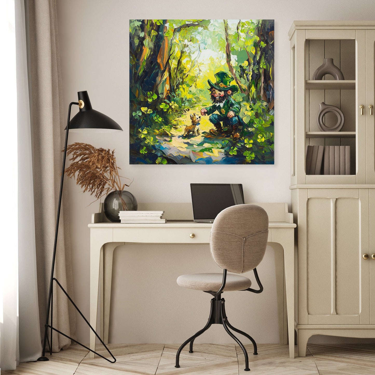 Leprechaun's Woodland Canvas