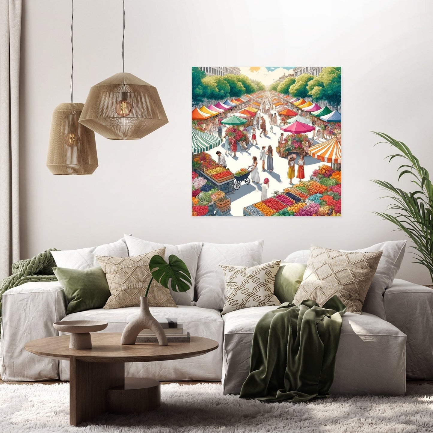 Market Vibrance Summer Canvas