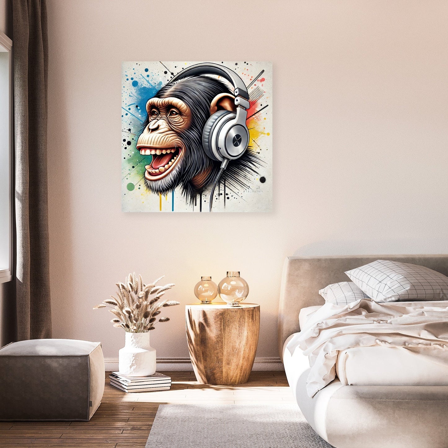 Street Vibe Chimp Canvas