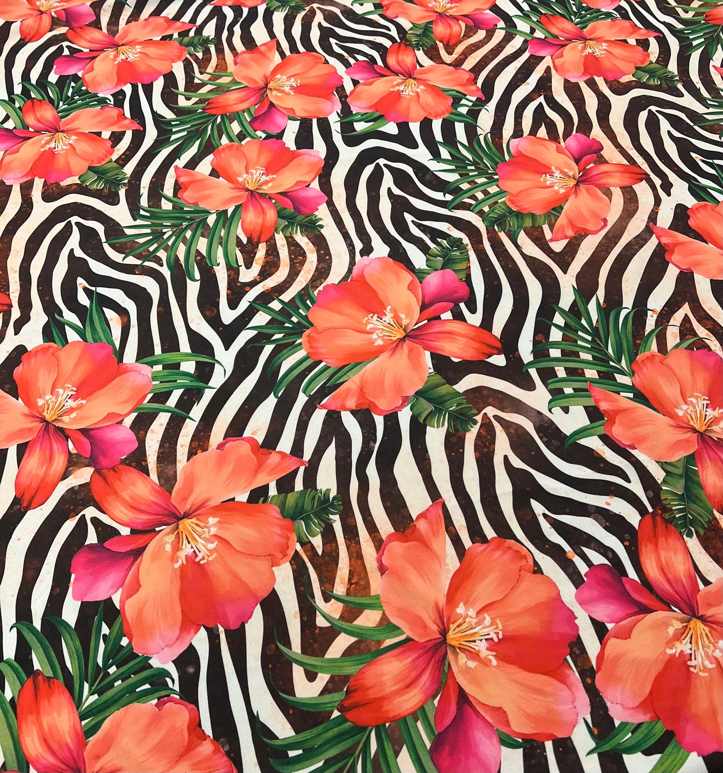 Floral Animal Printed Scuba Crepe Jersey Fabric 2 Way Stretch