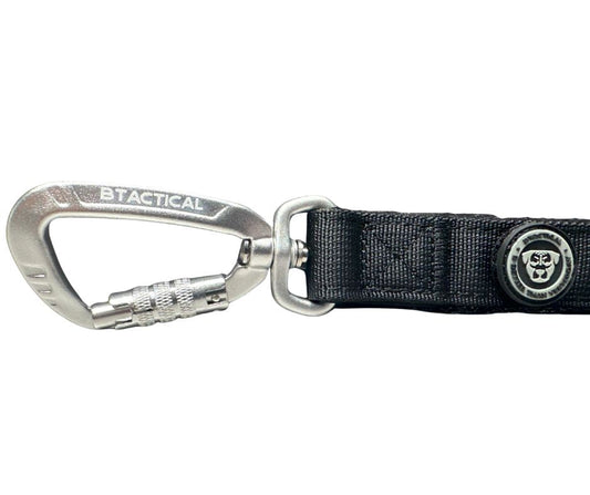 Nylon BTactical™ Carabiner Clip Lead | Midnight Black