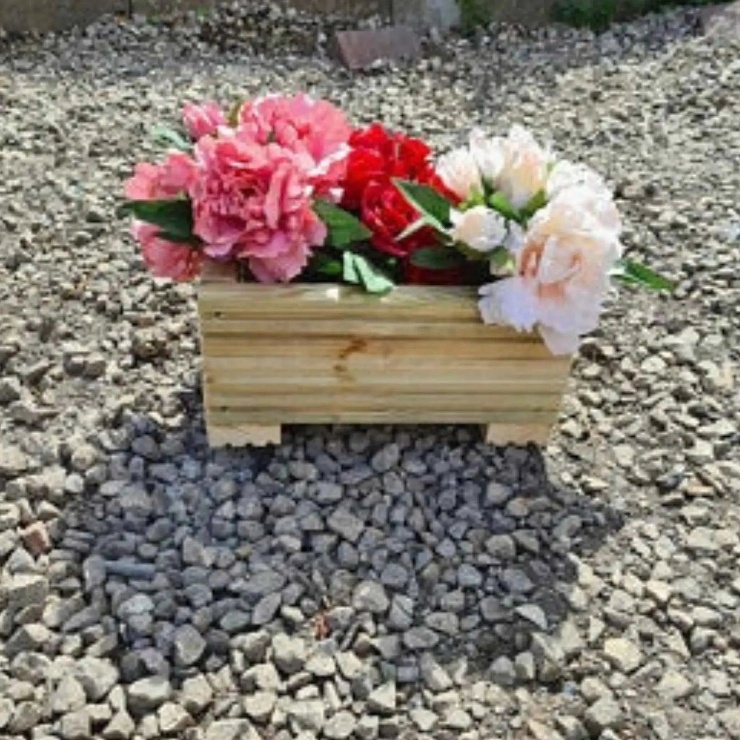 30cm Long Wooden Decking Planter