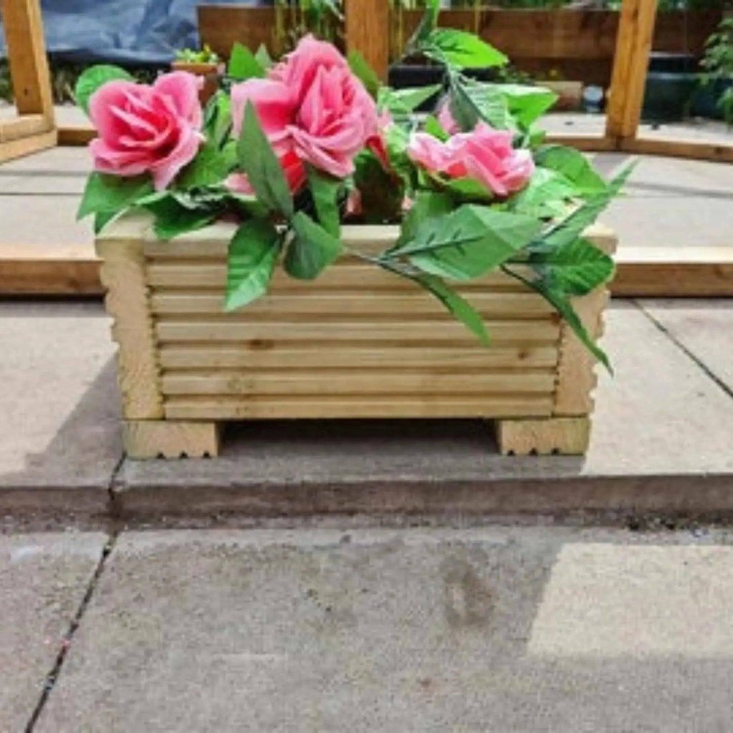30cm Long Wooden Decking Planter