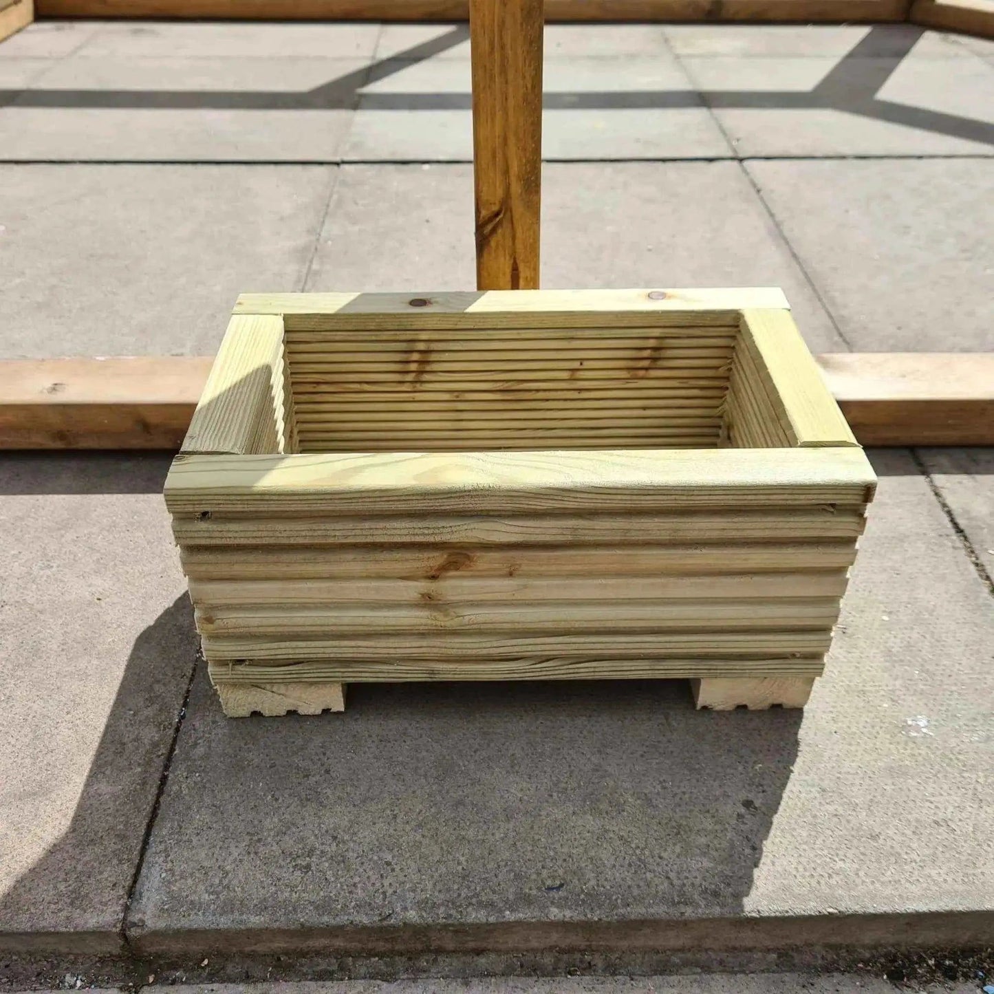 30cm Long Wooden Decking Planter