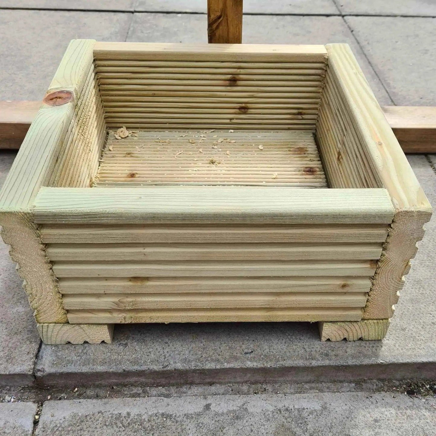 30cm Square Wooden Decking Planter